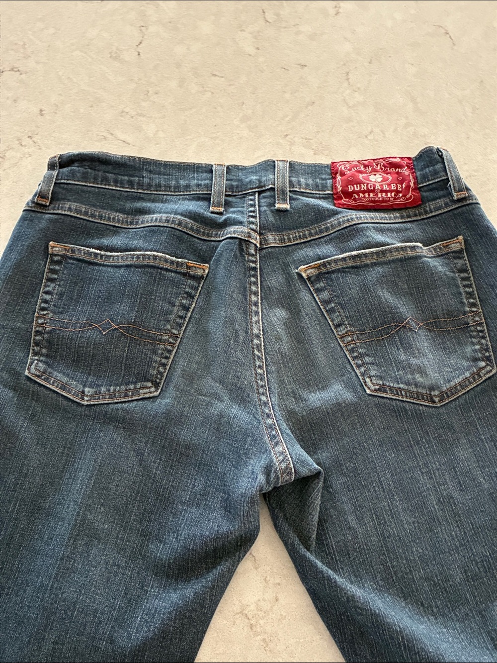 Lucky Brand Straight Leg Jeans in Dark Blue Wash - Picture 5 of 7
